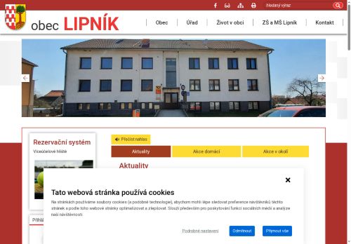 Zobrazit webové stránky Obecní úřad Lipník