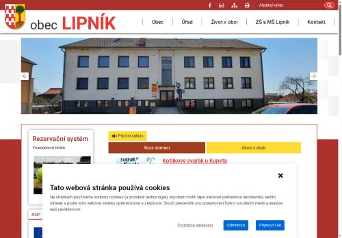 Zobrazit webové stránky Obecní úřad Lipník