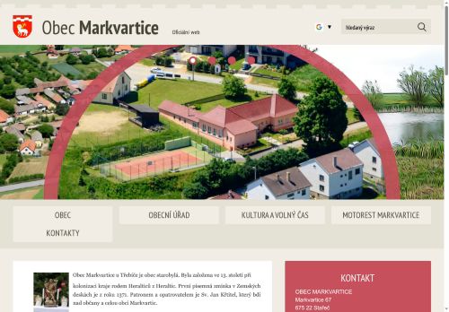 Zobrazit webové stránky Obecní úřad Markvartice
