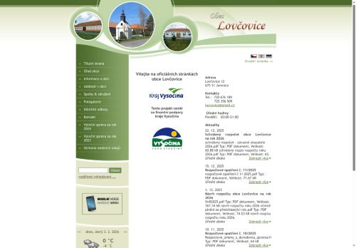 Zobrazit webové stránky Obecní úřad Lovčovice