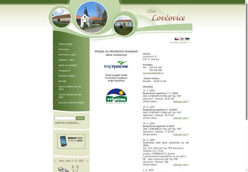 Zobrazit webové stránky Obecní úřad Lovčovice
