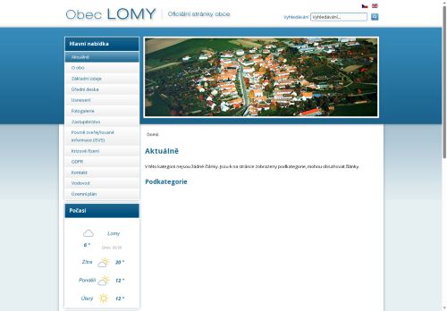 Zobrazit webové stránky Obecní úřad Lomy