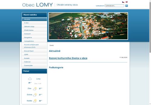 Zobrazit webové stránky Obecní úřad Lomy