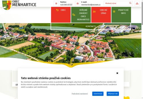 Zobrazit webové stránky Obecní úřad Menhartice