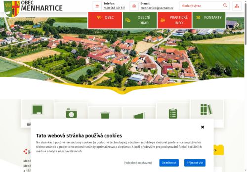 Zobrazit webové stránky Obecní úřad Menhartice