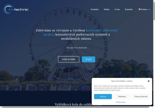 Webové stránky RIDE Technic, s.r.o., Otmarov