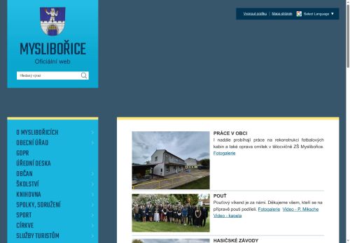 Zobrazit webové stránky Obecní úřad Myslibořice