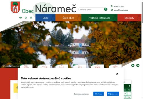Zobrazit webové stránky Obecní úřad Nárameč