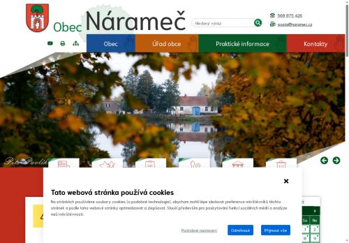 Zobrazit webové stránky Obecní úřad Nárameč