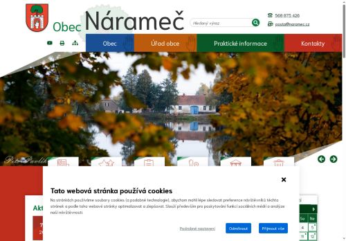 Zobrazit webové stránky Obecní úřad Nárameč