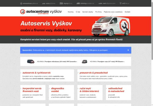 Zobrazit webové stránky Autocentrum Vyškov - Auto tuning plus s.r.o.