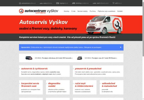 Webové stránky Auto Tuning Plus s.r.o., Vyškov
