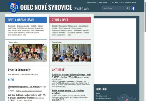 Zobrazit webové stránky Obecní úřad Nové Syrovice