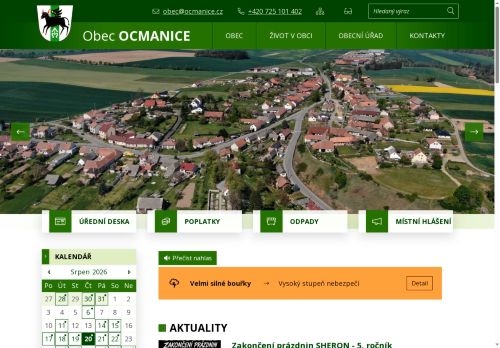 Zobrazit webové stránky Obecní úřad Ocmanice
