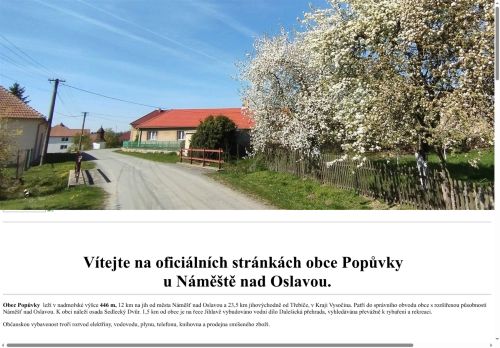 Zobrazit webové stránky Obecní úřad Popůvky