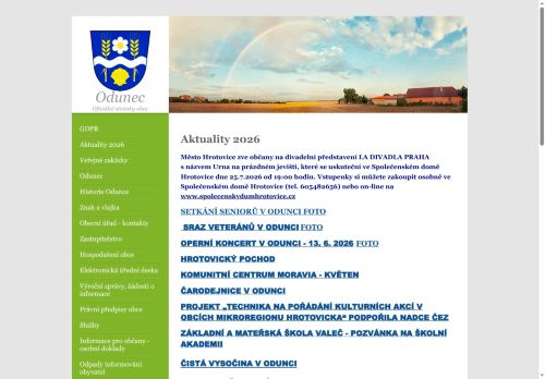 Zobrazit webové stránky Obecní úřad Odunec