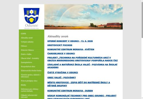 Zobrazit webové stránky Obecní úřad Odunec
