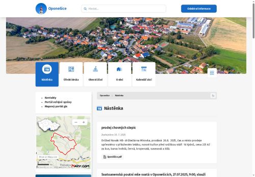 Zobrazit webové stránky Obecní úřad Oponešice