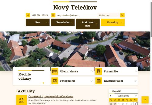 Zobrazit webové stránky Obecní úřad Nový Telečkov