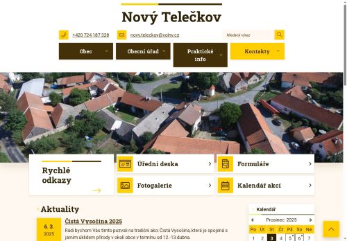 Zobrazit webové stránky Obecní úřad Nový Telečkov