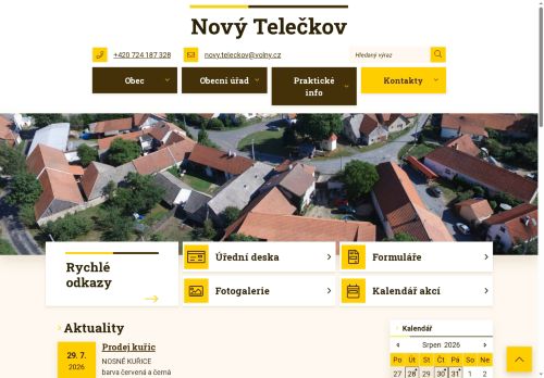 Zobrazit webové stránky Obecní úřad Nový Telečkov