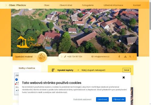 Zobrazit webové stránky Obecní úřad Přeckov