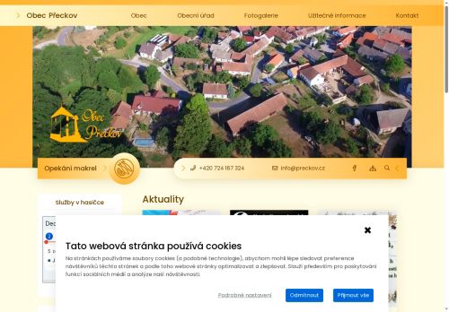 Zobrazit webové stránky Obecní úřad Přeckov