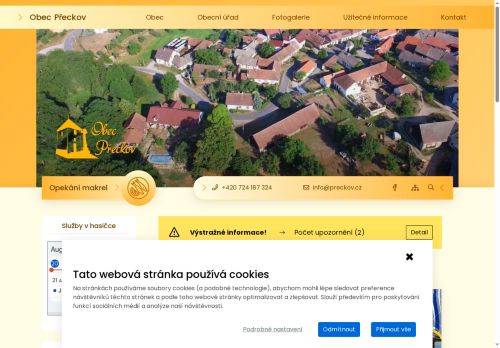 Zobrazit webové stránky Obecní úřad Přeckov