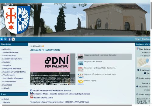 Zobrazit webové stránky Obecní úřad Radkovice u Hrotovic