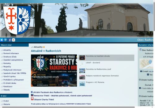 Zobrazit webové stránky Obecní úřad Radkovice u Hrotovic