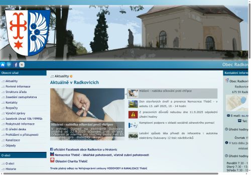 Zobrazit webové stránky Obecní úřad Radkovice u Hrotovic