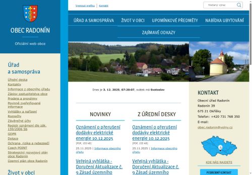 Zobrazit webové stránky Obecní úřad Radonín