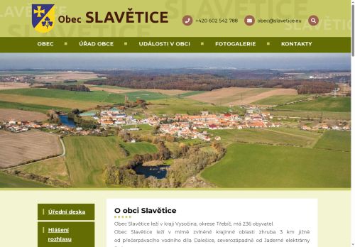 Zobrazit webové stránky Obecní úřad Slavětice