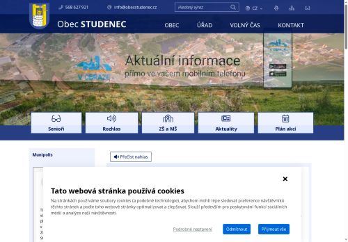 Zobrazit webové stránky Obecní úřad Studenec