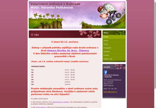 Zobrazit webové stránky Veterinární ordinace - MVDr. Veronika Fatulová