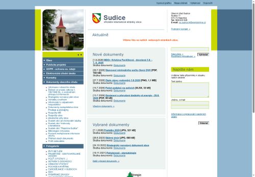 Zobrazit webové stránky Obecní úřad Sudice