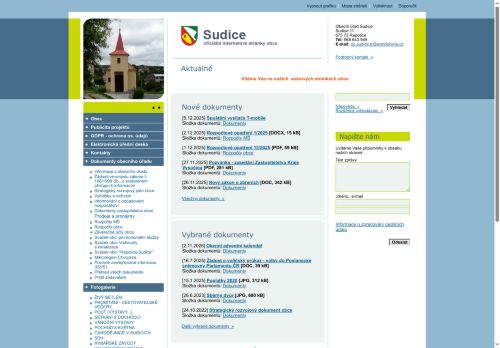 Zobrazit webové stránky Obecní úřad Sudice
