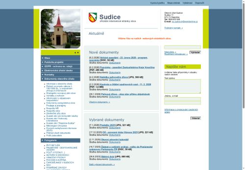 Zobrazit webové stránky Obecní úřad Sudice