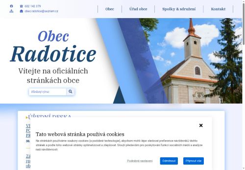 Zobrazit webové stránky Obecní úřad Radotice