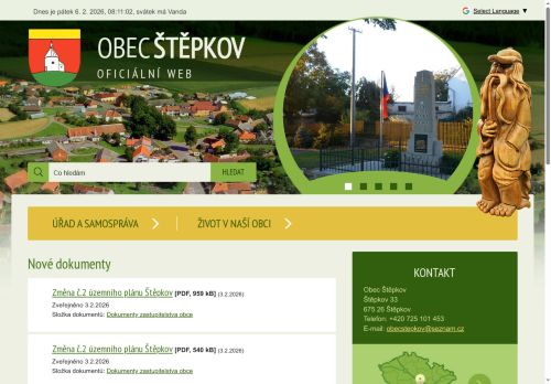 Zobrazit webové stránky Obecní úřad Štěpkov