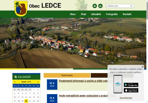 Zobrazit webové stránky Obecní úřad Ledce