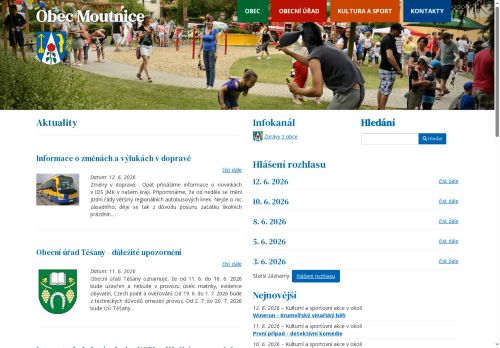 Zobrazit webové stránky Obecní úřad Moutnice