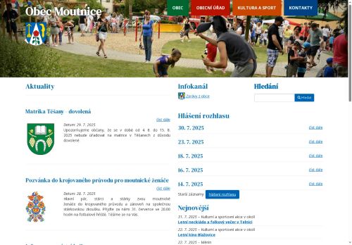 Zobrazit webové stránky Obecní úřad Moutnice