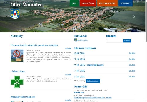Zobrazit webové stránky Obecní úřad Moutnice
