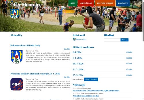 Zobrazit webové stránky Obecní úřad Moutnice
