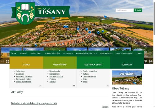Zobrazit webové stránky Obecní úřad Těšany