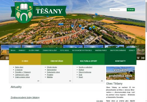 Zobrazit webové stránky Obecní úřad Těšany