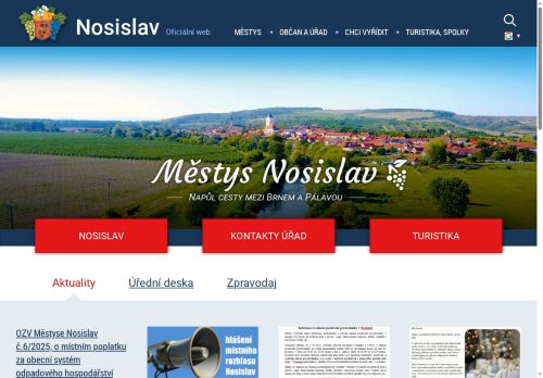 Zobrazit webové stránky Úřad městyse Nosislav