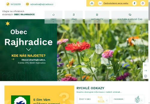 Zobrazit webové stránky Obecní úřad Rajhradice