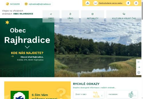 Zobrazit webové stránky Obecní úřad Rajhradice